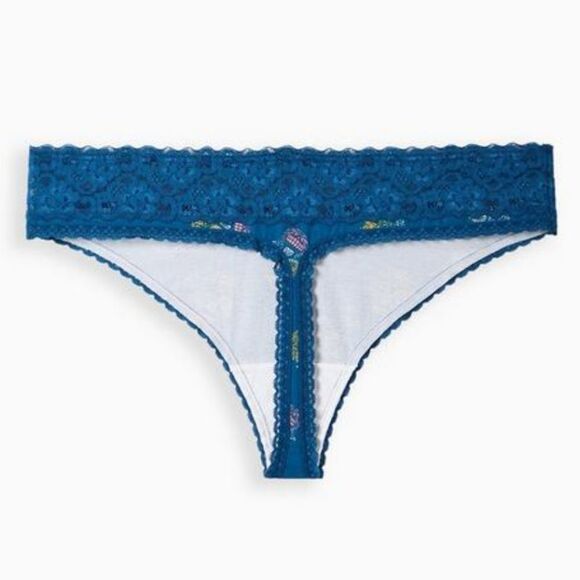Torrid Cotton Mid-Rise Thong Panty - Picture 3 of 3